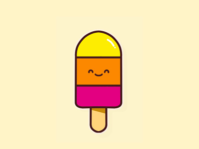 Happy Popsicle art design graphic illustration wacom wacom intuos