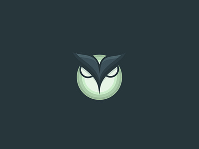 owl branding design flat icon illustration logo vector