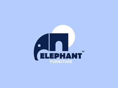 elephant furniture branding creative design elephant ilustrator logo logoinspiration