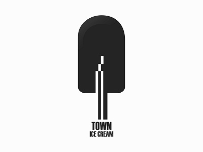 town ice cream creative design icecream ilustrator logo town vector