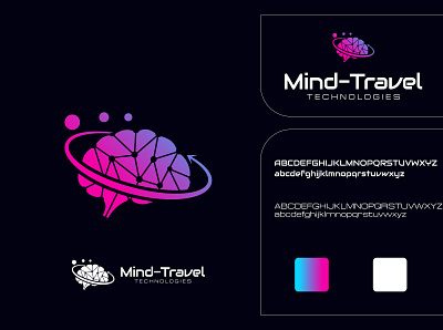 MInd Travel logo branding design icon logo minimal vector