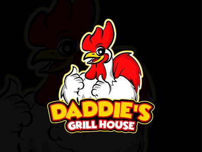 Chicken Mascot Logo branding chicken chicken logo illustration illustrator logo mascot logo sports logo vector