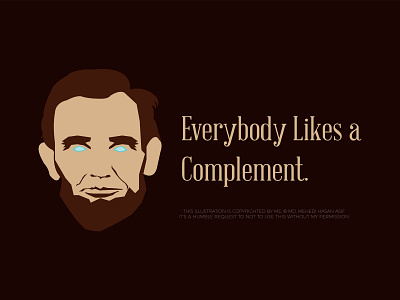 Abraham Lincoln illustration and quote