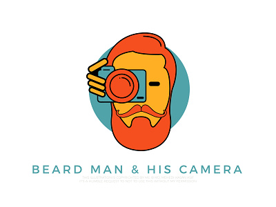 Beard man and his camera