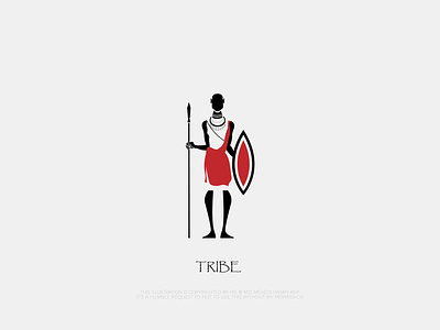 Tribe Minimal Logo branding design icon illustration kenya logo maasai minimal tribes vector
