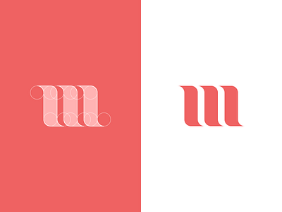 M logo branding clean creative design elegant icon illustration logo logodesign minimal typography