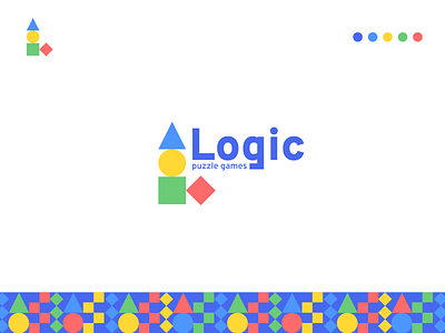 Logic puzzle games logo design