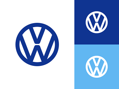 Volkswagen rebrand branding elegant flat illustration logo logo design logodesign minimal rebrand volkswagen