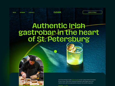 Clever Irish gastrobar — web and mobile design animation behance concept design digital dribbble dribbbleshot interface mobile motion graphics ui uidesign uxdesign video web webdesign