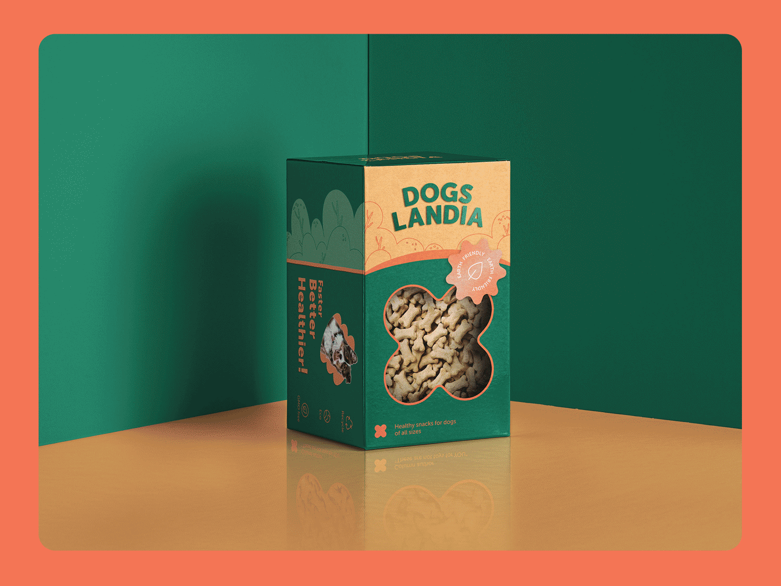 Healthy dog treats — Package design
