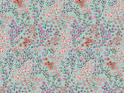 Primrose Pattern bright colorful design fabric design graphic art illustration repeat pattern surface pattern design textile design