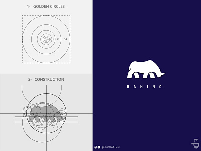 Rahino app app logo brand brand agency branding creative logo design designer golden ratio golden ratio logo graphic art graphic design logo graphic designer logo logo app logo deisgn rahino rhinoceros ui ux