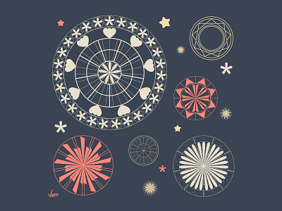 Mandalas design illustration vector artwork