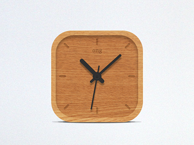 Wooden Clock icons