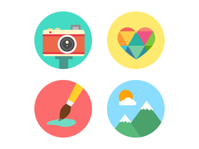 Hobbies Icons graphics icons