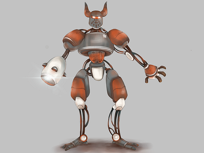 Robot artwork character digital drawing graphic illustration marchofrobots procreate robot sketch
