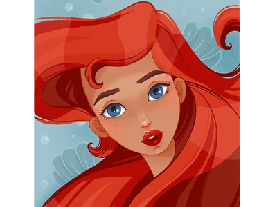 Ariel ariel artwork character characterdesign digital disney drawing graphic illustration illustration art mermaid mermay princess procreate