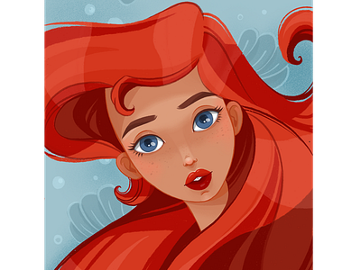 Ariel ariel artwork character characterdesign digital disney drawing graphic illustration illustration art mermaid mermay princess procreate