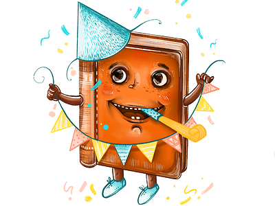 Happy day! artwork character digital drawing graphic happy illustration pencil procreate