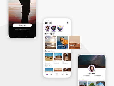 Photos app design mobile ui ux