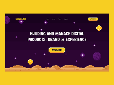 Marketing agency website design concept