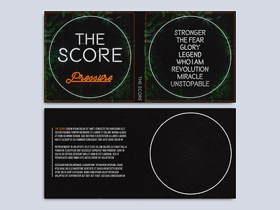 The Score | Album Cover vol.2 album cover branding design flat typography