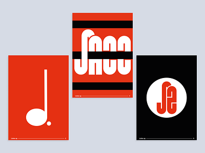 Jazz Posters | vol.2 branding festival festival poster flat identity logo mark minimal music poster design symbol vector