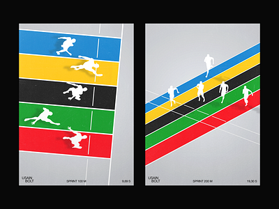 Historic Moments | Posters | vol.1 color design event illustration minimalism olympic olympic games poster sport vector