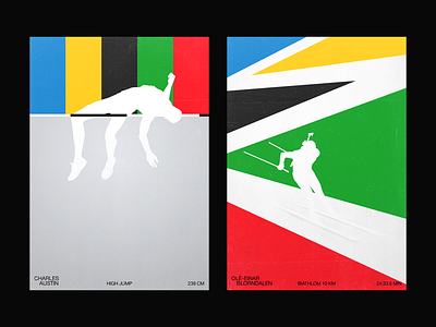 Historic Moments | Posters | vol.2 color competition design event flat illustration minimalism olympic olympic games poster sport vector