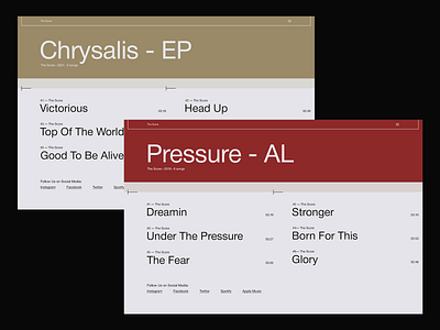 The Score | Website Concept