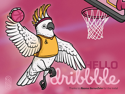 Hello, Dribbble! debut design digital art first shot graphic design hello hello dribbble illustration illustrator