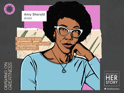 Amy Sherald - American Women's History Book art design digital art education history illustration illustrator portrait poster procreate women