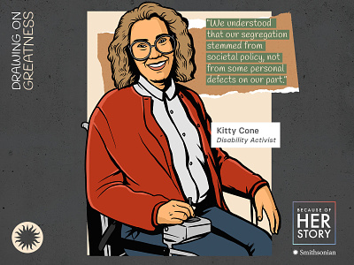 Kitty Cone - American Women's History Booklet art design digital art education history illustration illustrator portrait poster procreate women