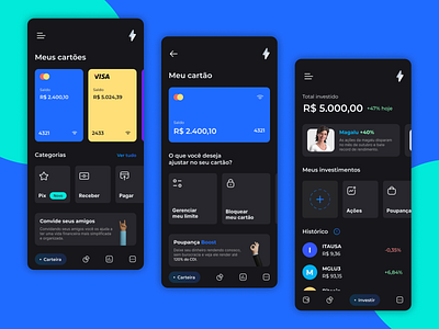 uiBoost Wallet - Screens app bank design figma illustration interface ui uiboost uidesign wallet