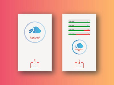 Upload Uploading app design icon ios ui ux vector web website