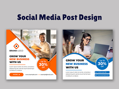 Business promotion banner for social media