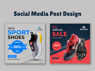 Products promotion banner design
