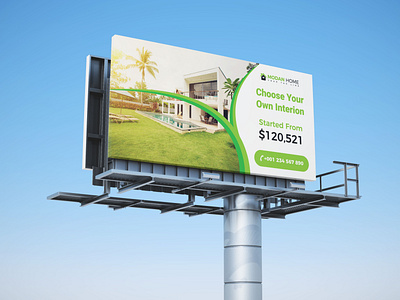 Real estate billboard design advert advertisement banner banner ad banner ads banner design billboard business home leaflet marketing