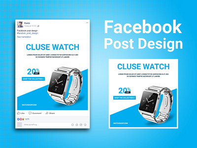 Product ads banner design for facebook