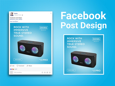 Products ads design for facebook