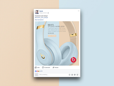 Product Ads Design For Facebook advertisement e commerce products ads design facebook ad facebook ads facebook banner facebook cover facebook post design headphone ads design headphones post design facebook product ads design for facebook web banner ad