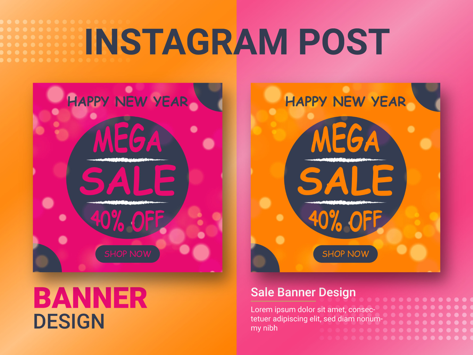 Download Facebook Instagram Banner Design By Md Rakib Hosen On Dribbble PSD Mockup Templates