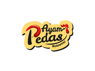 Ayam Pedas Sulawesi Logo branding chicken chicken logo design food logo indonesia designer logo spicy spicy logo vector vector art
