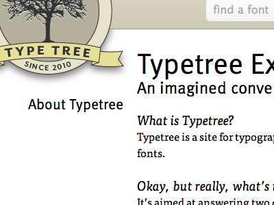 About Typetree