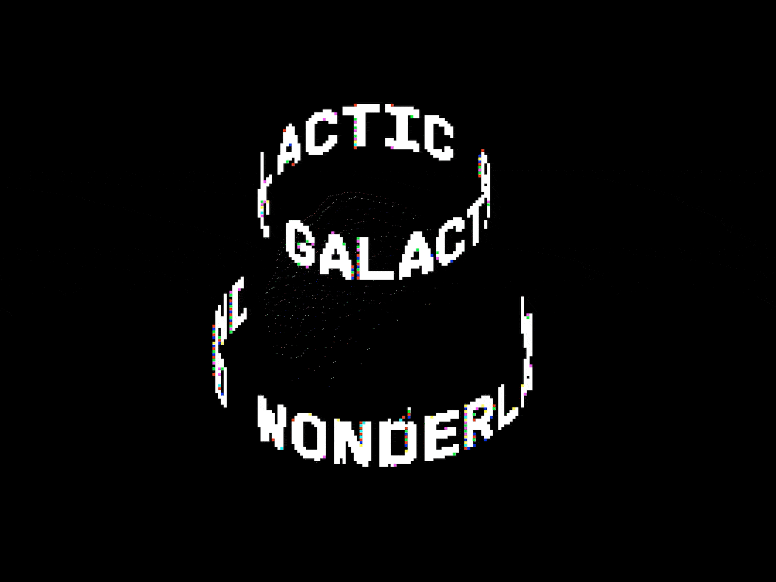 Galactic Wonderland | Logo Reveal animation branding design logo motion design typography