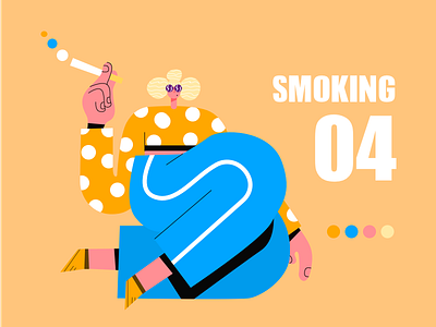 smoking app design icon illustration ui ux web