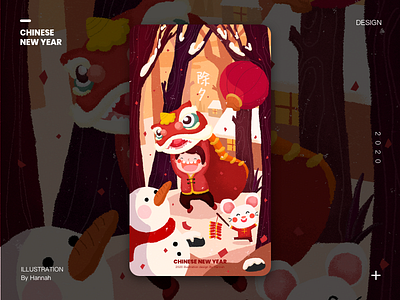 Happy Chinese new year! app design illustration ui ux web