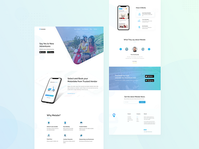 Redesign - Melalie Landing Page