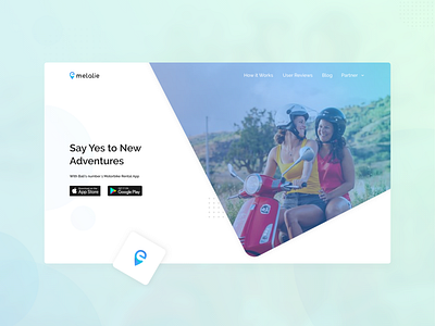 Redesign - Melalie Landing Page