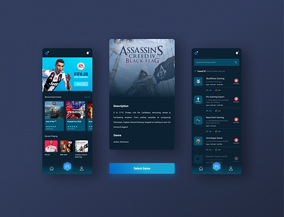 Game Station Design Concept game ui gaming gaming app mobile app ui mobile